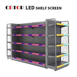 LED თაროების ეკრანის მახასიათებლები და პარამეტრები
